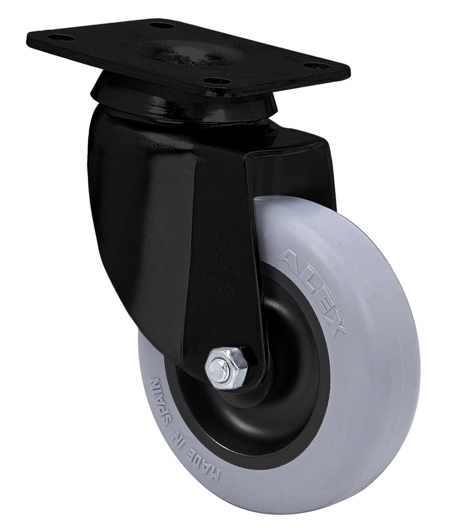 SERIE BH-PGI NEGRA, Platina/Giratorio/Sin Freno