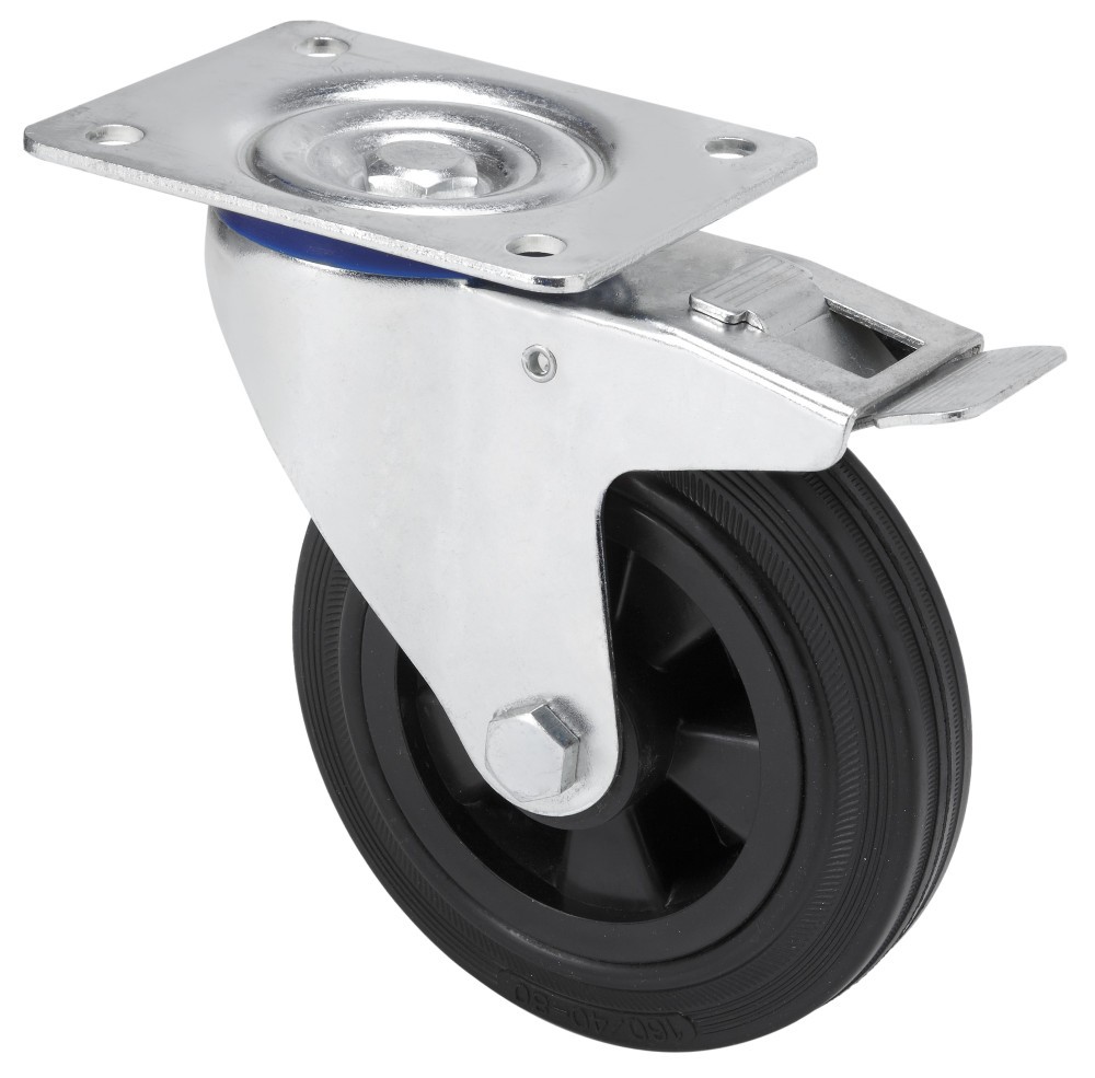 SERIE 123-123, Platina/Giratorio/Freno Rueda y Soporte