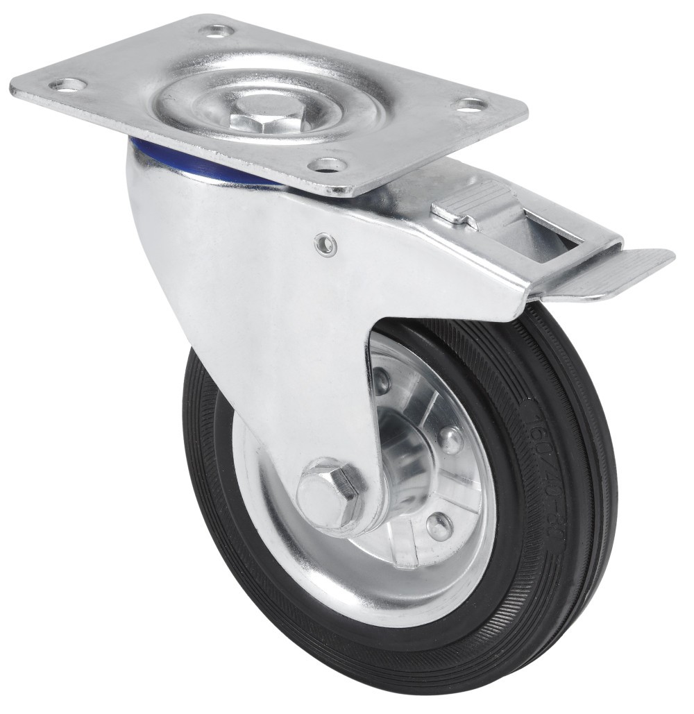 SERIE 125-125, Platina/Giratorio/Freno Rueda y Soporte