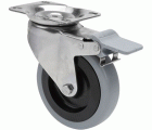 SERIE ZVI INOX-PGA, Giratorio/Platina/Freno Rueda y Soporte