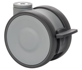 SERIE HD-HDL, Agujero pasante/Giratorio/Freno Rueda y Soporte