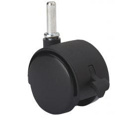 SERIE DK-DK Negro, Giratorio/Espiga/Freno Rueda