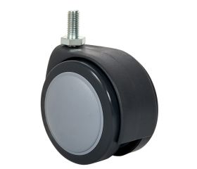 SERIE DKG-PU, Espiga roscada/Giratorio/Sin Freno