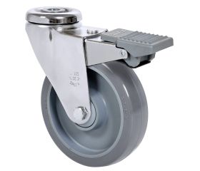 SERIE A-PU (AH PEQ), Agujero pasante/Giratorio/Freno Rueda y Soporte