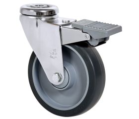 SERIE A-PGAIB (AH PEQ), Agujero pasante/Giratorio/Freno Rueda y Soporte