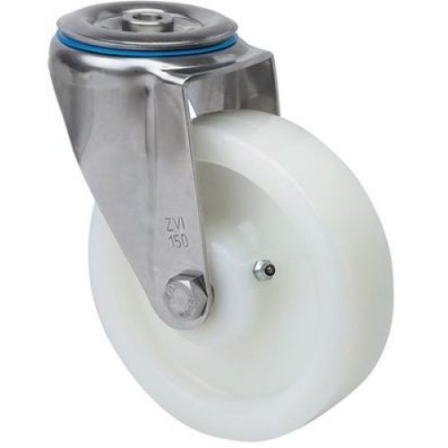 R.GIR.AGUJERO M12 INOX.20ZVI125-FTE NYLON BLANCO EXTRAFUERTE LISO