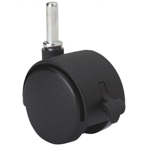 SERIE DK-DK Negro, Giratorio/Espiga/Freno Rueda