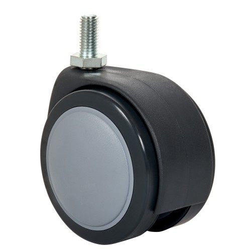 SERIE DKG-PU, Espiga roscada/Giratorio/Sin Freno