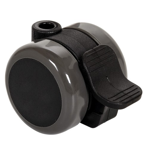 SERIE DB-PU NEGRA, Agujero pasante/Giratorio/Freno Rueda