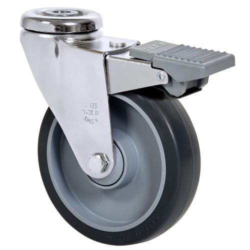 SERIE A-PGAIB (AH PEQ), Agujero pasante/Giratorio/Freno Rueda y Soporte