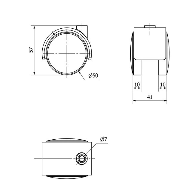 CUERPO DK50 POLIAMIX NEGRO