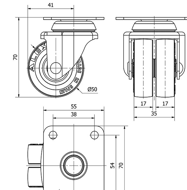 R.GIR.10IBS50-PGI GOMA N.GRIS