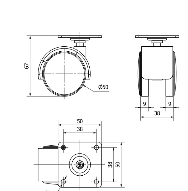 R.GIR.PLACA 10DK50 POLIAMIX LATONADO