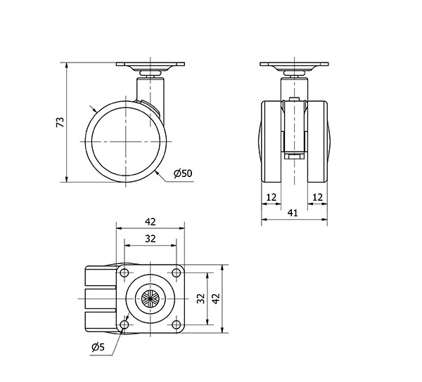 R.GIR.PLACA 10DKM50 NYLON-MADERA HAYA