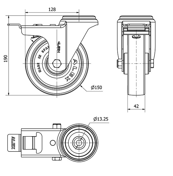 R.GIR.AGUJ.M12 FRENO 20ZVFD150-POAR POLIAMIX BLANCO-POLIUR.AZUL ROD.