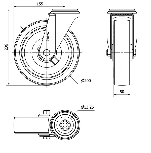 R.GIR.AGUJ.M12 INOX.20ZVI200-POLR POLIAMIX BLANCO-POLIUR.MARRON ROD.