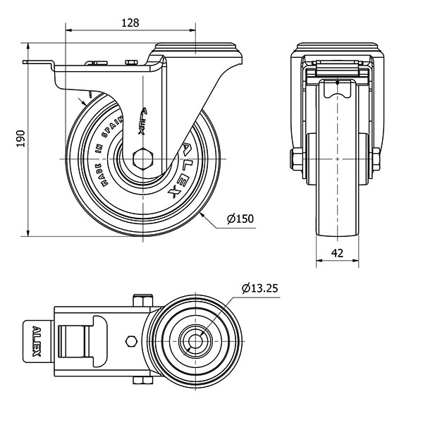 R.GIR.AGUJ.M12 FR.INOX.20ZVIFD150-POAR POLIAMIX BLAN-POLIUR.AZUL ROD