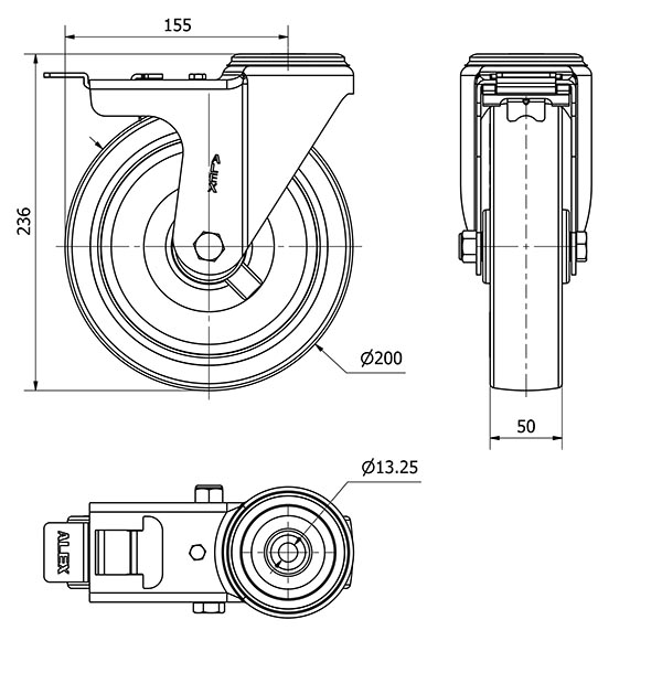 R.GIR.AGUJ.M12 FR.INOX.20ZVIFD200-POAR POLIAMIX BLAN-POLIUR.AZUL ROD