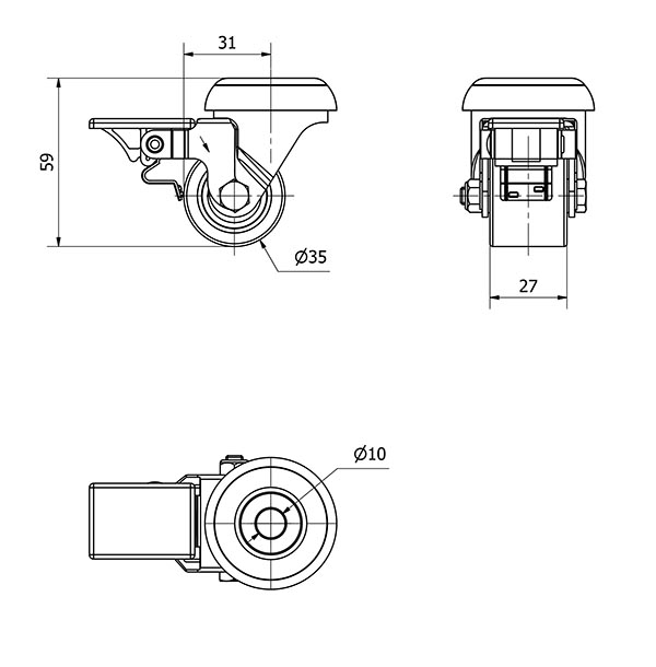 R.GIR.AGUJ.M10 FR.21LPFN35-VNB HIERRO-POLIUR.VULCAN.NARANJA BOLAS