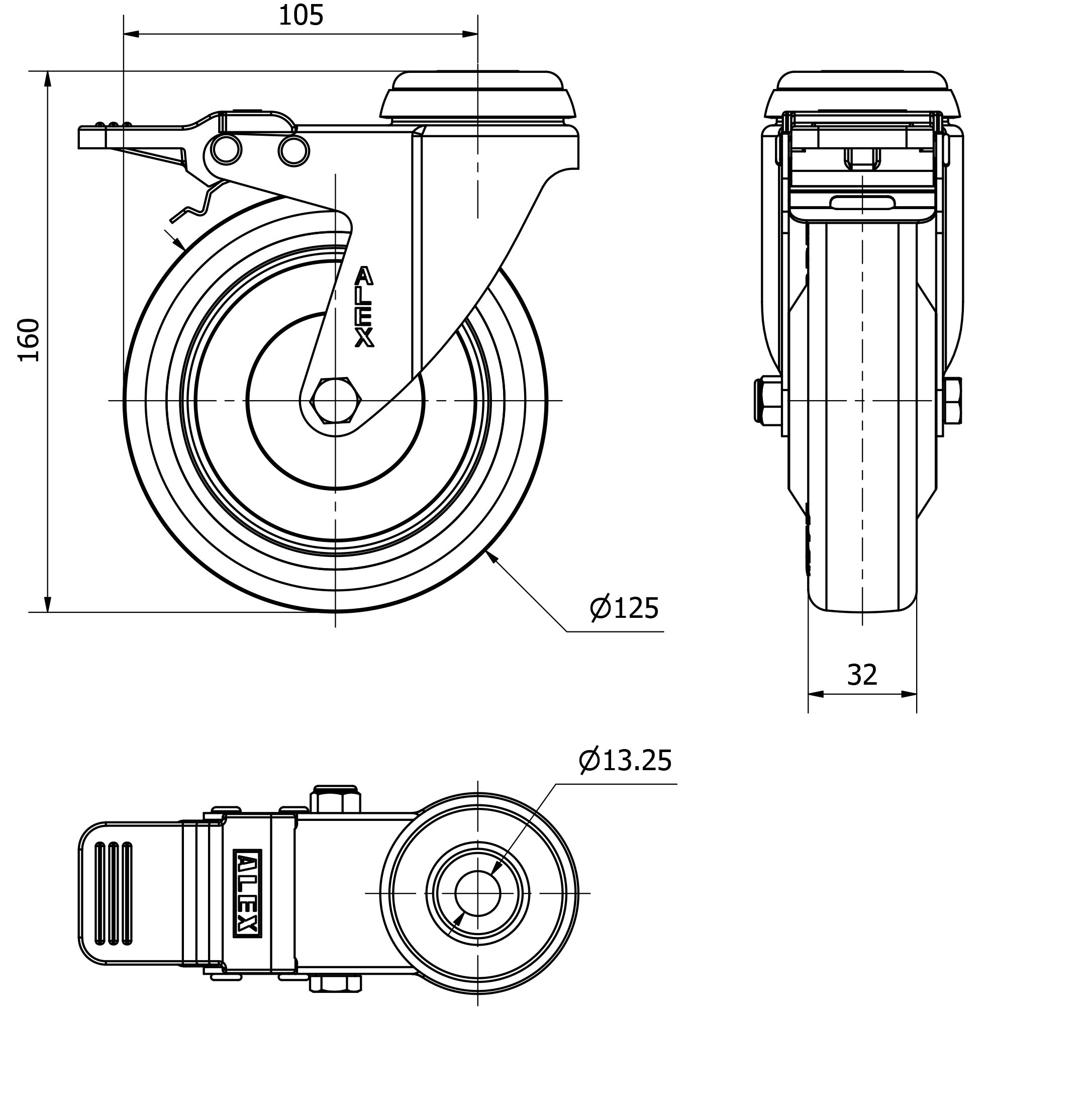 R.GIR.AGUJERO M12 FRENO 20BHAFD125CP-PPIA POLIAMIX-POLIUR.ROJO LISO