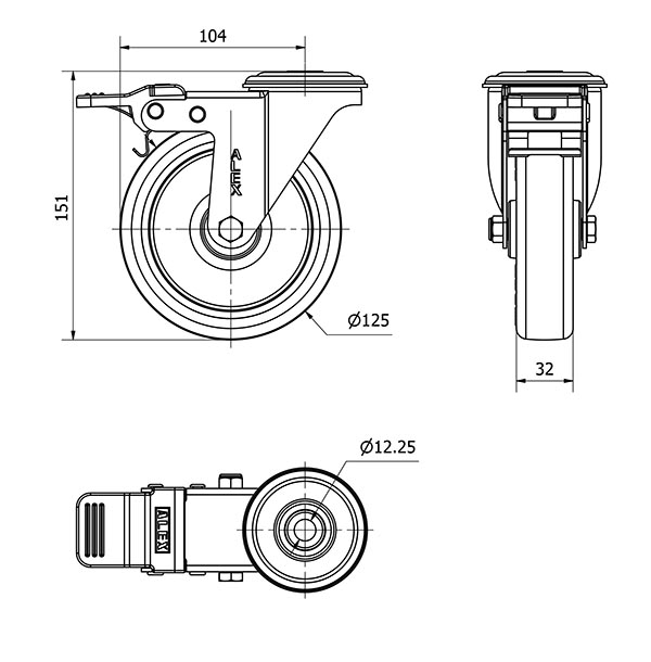 R.GIR.AGUJ.M12 FR.INOX.20ZVLIFD125-POAR POLIAMIX BL.-POLIUR.AZUL ROD