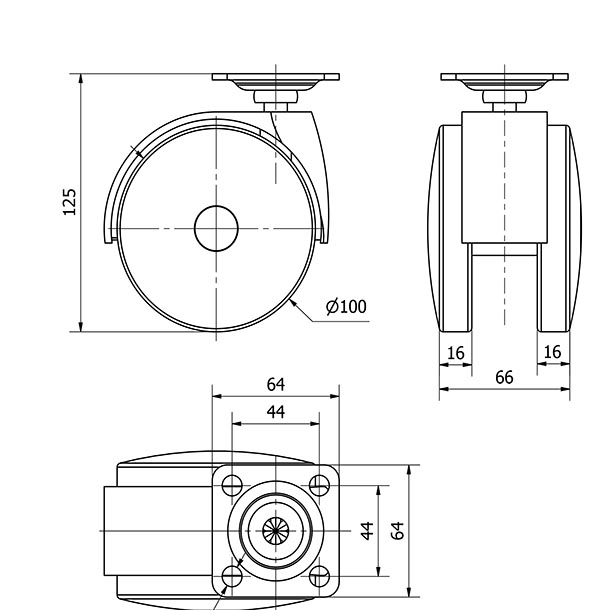R.GIR.PLACA 10DKG100 POLIAMIX NEGRO