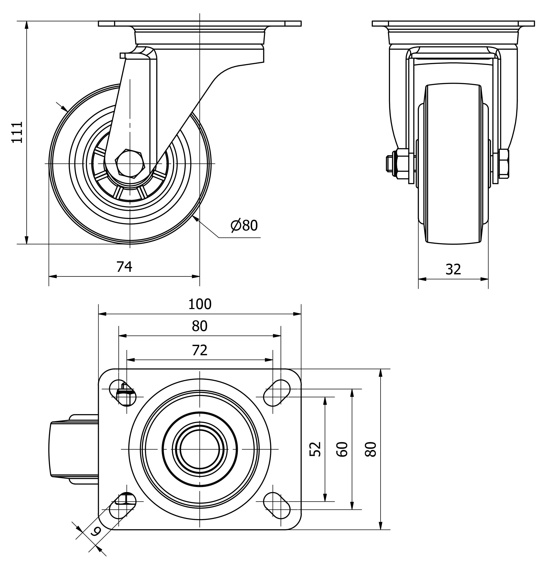 R.GIR.PLACA 121-080-1 POLIAMIX-GOMA AZUL SUPERELAST.RODILLOS