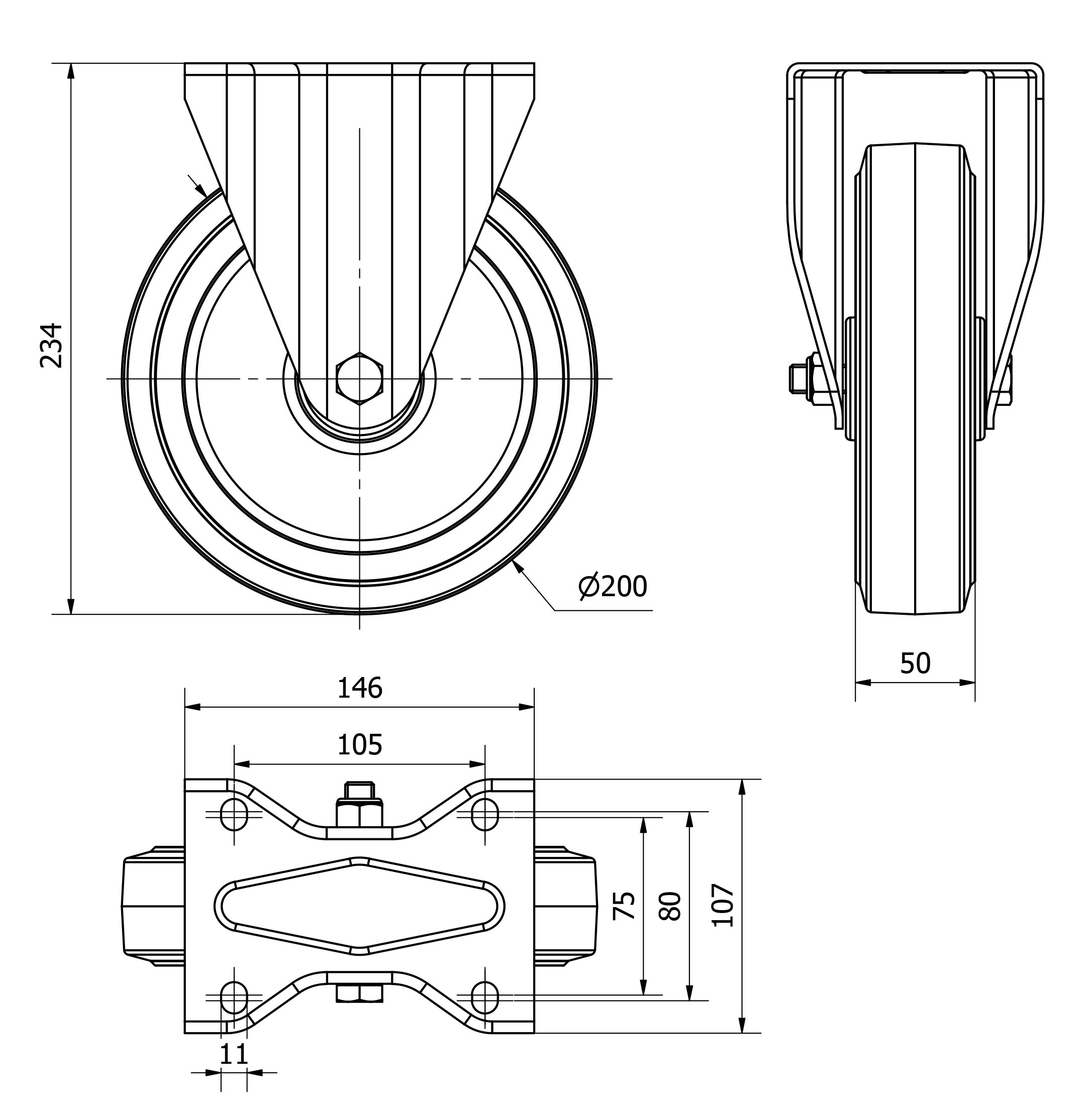 R.FIJA 121-200-2 POLIAMIX-GOMA AZUL SUPERELAST.RODILLOS