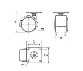 R.GIR.PLACA 10DK50 POLIAMIX LATONADO