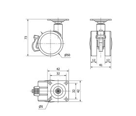 R.GIR.10DKPF50 PLATEADA Y FRENO