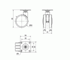 R.GIR.PLACA 10DKM60 NYLON-MADERA HAYA