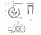 R.GIR.PLACA 10ZVL125-TNEB NYLON BLANCO EJE BOLAS