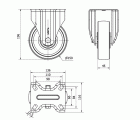 R.FIJA 17ZV150-TNB NYLON BLANCO EJE BOLAS