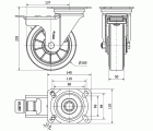 R.GIR.PLACA FRENO 4mm 10ZVRFD160-DEB ALUM-GOMA NEGRA ELASTICA BOLAS
