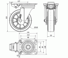 R.GIR.PLACA MEC.DIR.4mm 10ZVRMD160-DEB ALUM-GOMA NEGRA ELASTICA BOL.