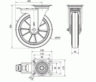 R.GIR.PLACA FRENO 4mm 10ZVRFD250-DEB ALUM-GOMA NEGRA ELASTICA BOLAS