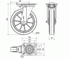 R.GIR.PLACA MEC.DIR.4mm 10ZVRMD250-DEGB ALUM-GOMA GRIS ELASTICA BOL.