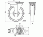 R.GIR.PLACA FRENO 4mm 10ZVRFD250-HUB HIERRO-POLIUR.NARANJA EJE BOLAS
