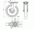R.GIR.PLACA MEC.DIR.4mm 10ZVRMD250-FTB NYLON BLANCO EXTRAFUERTE BOL.
