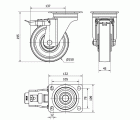 R.GIR.PLACA FR.INOX 4mm 10ZVRIFD150-FTBI NYLON BLANCO EXTRAF.BOLAS