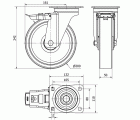 R.GIR.PLACA FRENO INOX 4mm 10ZVRIFD200-FT NYLON BLANCO EXTRAF.LISO