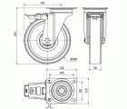 R.GIR.PLACA FR.INOX 4mm 10ZVRIFD200-FTBI NYLON BLANCO EXTRAF.BOLAS