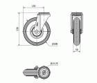 R.GIR.AGUJERO M12 20ZV200-RILR METALICO-NEUMATICA GRIS EJE RODILLOS