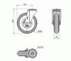 R.GIR.AGUJERO M12 20ZV200-EP POLIP.-IMPINCHABLE GRIS EJE LISO
