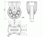 R.FIJA 17ZV150-TD RESINA MARRON EJE LISO
