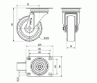 R.GIR.PLACA INOX.10ZVLI100-POL POLIAMIX BLANCO-POLIUR.MARRON LISO