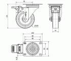 R.GIR.PLACA FR.INOX.10ZVLIFD100-POL POLIAMIX BLAN-POLIUR.MARRON LISO