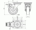 R.GIR.PLACA FR.INOX.10ZVIFD100-POL POLIAMIX BLAN.-POLIUR.MARRON LISO