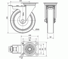 R.GIR.PLACA FR.INOX.10ZVIFD200-POL POLIAMIX BLAN.-POLIUR.MARRON LISO