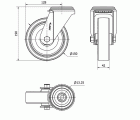 R.GIR.AGUJ.M12 INOX.20ZVI150-POL POLIAMIX BLANCO-POLIUR.MARRON LISO